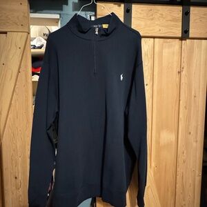 Ralph Lauren Men's Navy Blue Zip-Up Sweater